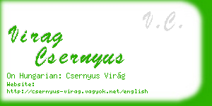 virag csernyus business card