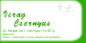 virag csernyus business card